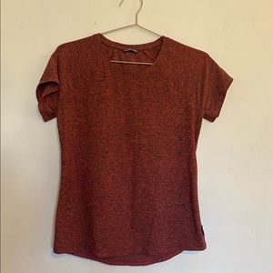 Oiselle Lux T Shirt - Blaze/Curfew - Size 6